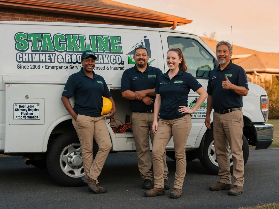 Chimney flashing repair company in Oglesby, TX